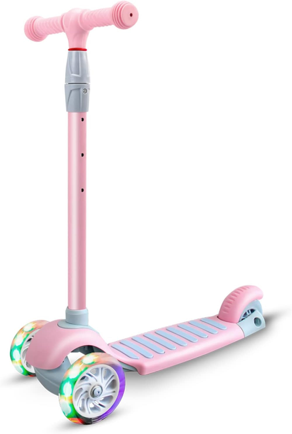 Scooter for Kids 3 Wheel Scooter Kids Kick Scooter for Toddler Girls Boys Scooter with Adjustable Height and Light-Up Wheels Scooter for Children Ages 3-12