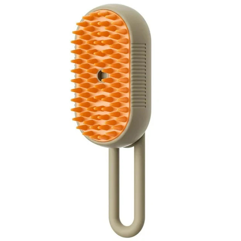 3-in-1 Electric Cat and Dog Steam Brush - Grooming, Massage, and Hair Removal Comb for Happy Pets!