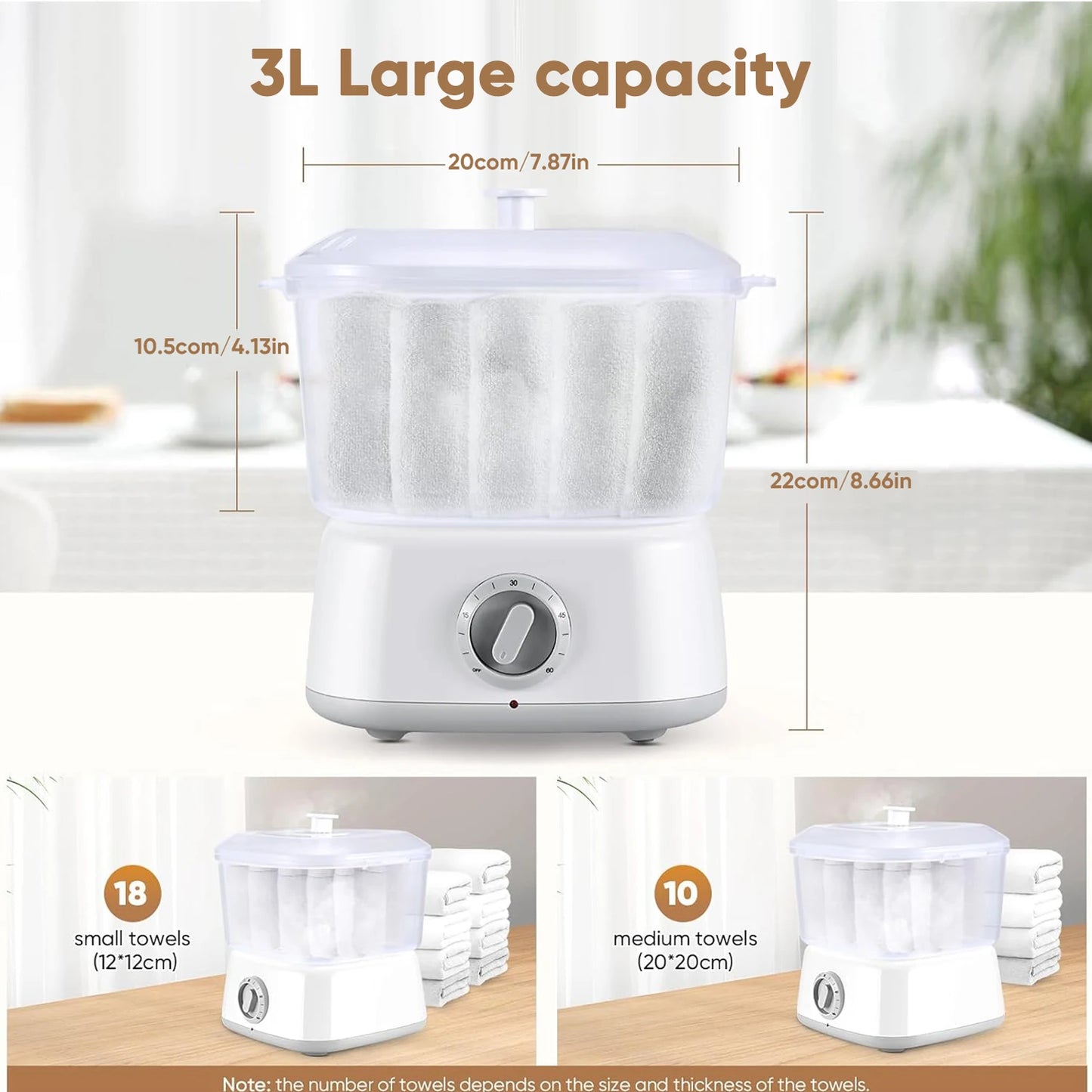 Professional Hot Towel Warmer Steamer Machine for Spa Salon,Fast Heating 202°F, Moist Warm Towel Heater for Facial, Hairdresser
