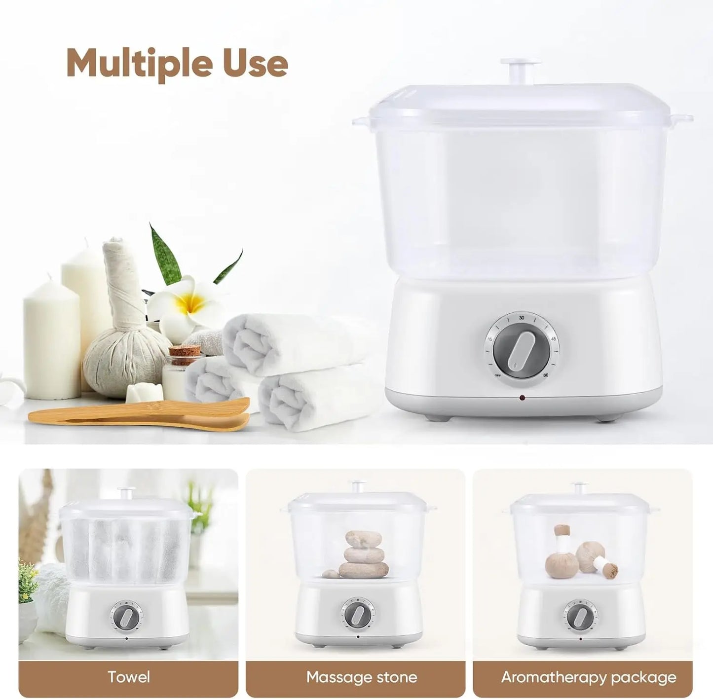 Professional Hot Towel Warmer Steamer Machine for Spa Salon,Fast Heating 202°F, Moist Warm Towel Heater for Facial, Hairdresser