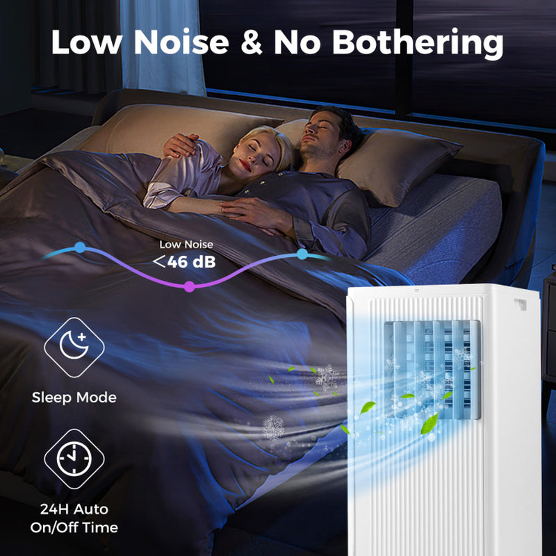 10000 BTU Portable Air Conditioner Cools up to 350 Sq Wth 24H Timer