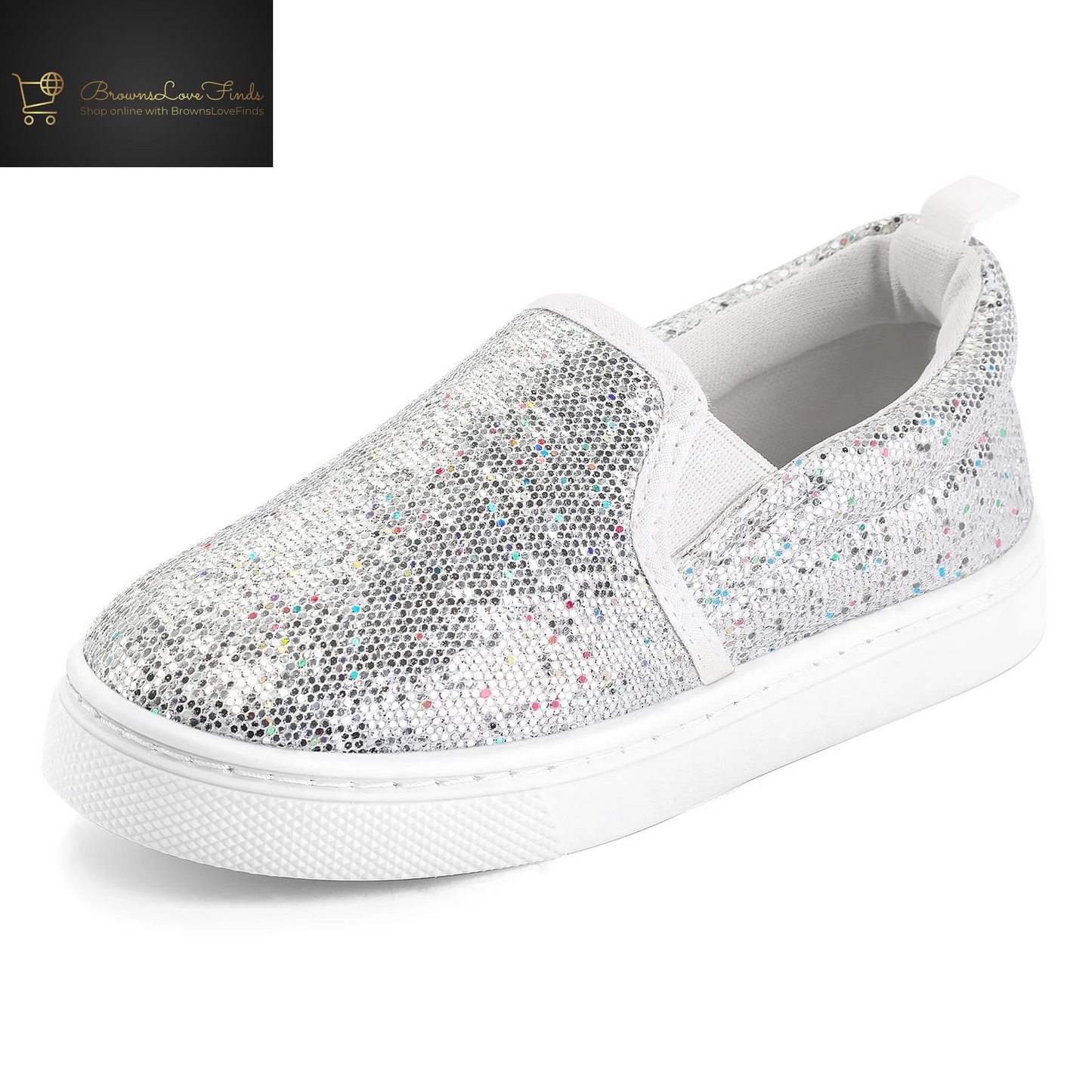Bocca Kid'S Slip on Sneakers Grey Girls Canvas Walking Shoes Size 2
