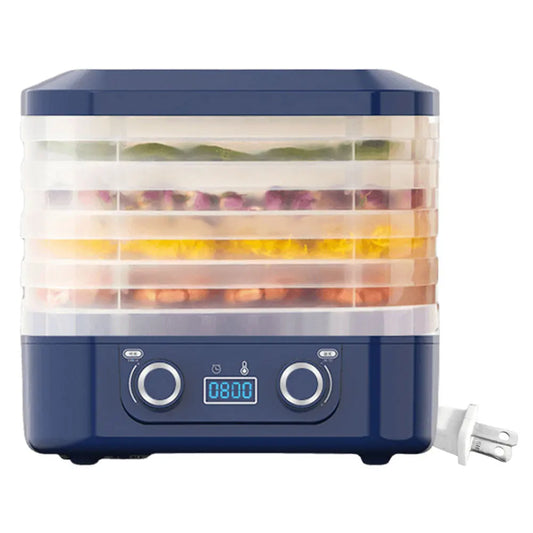 5-Layer Smart Food Dehydrator 48 Hours Long Lasting Vegetable Meat Dehydrator Temperature Adjustable for Fruits Veggies Meats