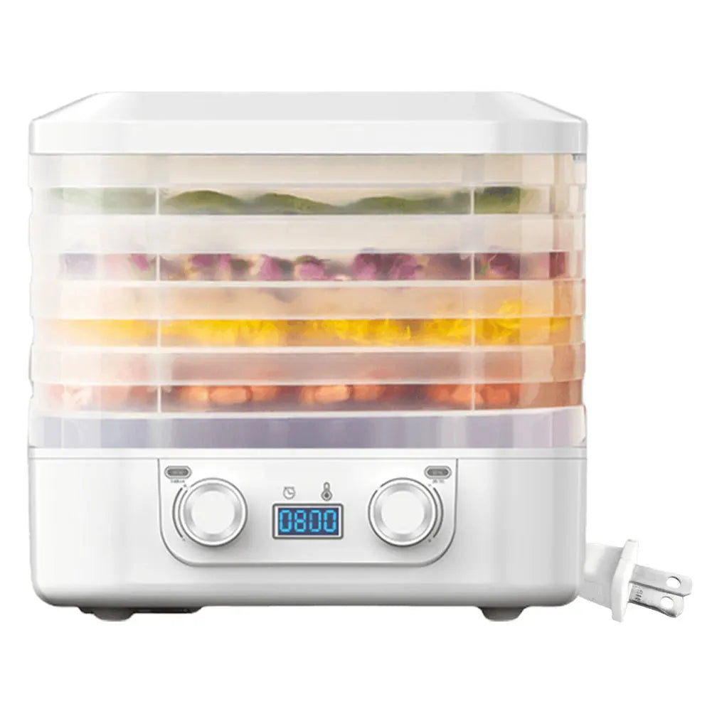 5-Layer Smart Food Dehydrator 48 Hours Long Lasting Vegetable Meat Dehydrator Temperature Adjustable for Fruits Veggies Meats