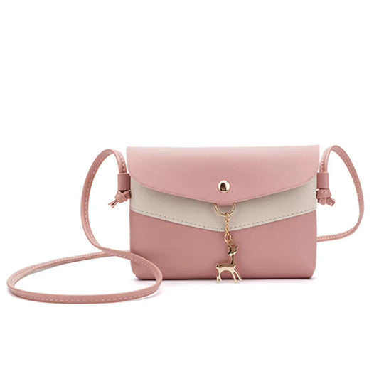 Women Leather Handbag Satchel Simple Smooth Lightweight Durable Messenger Bag Best Sale-Wt
