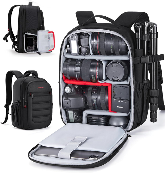 Small Camera Bag Backpack, DSLR SLR Camera Backpacks for Photographers Fits 13.3