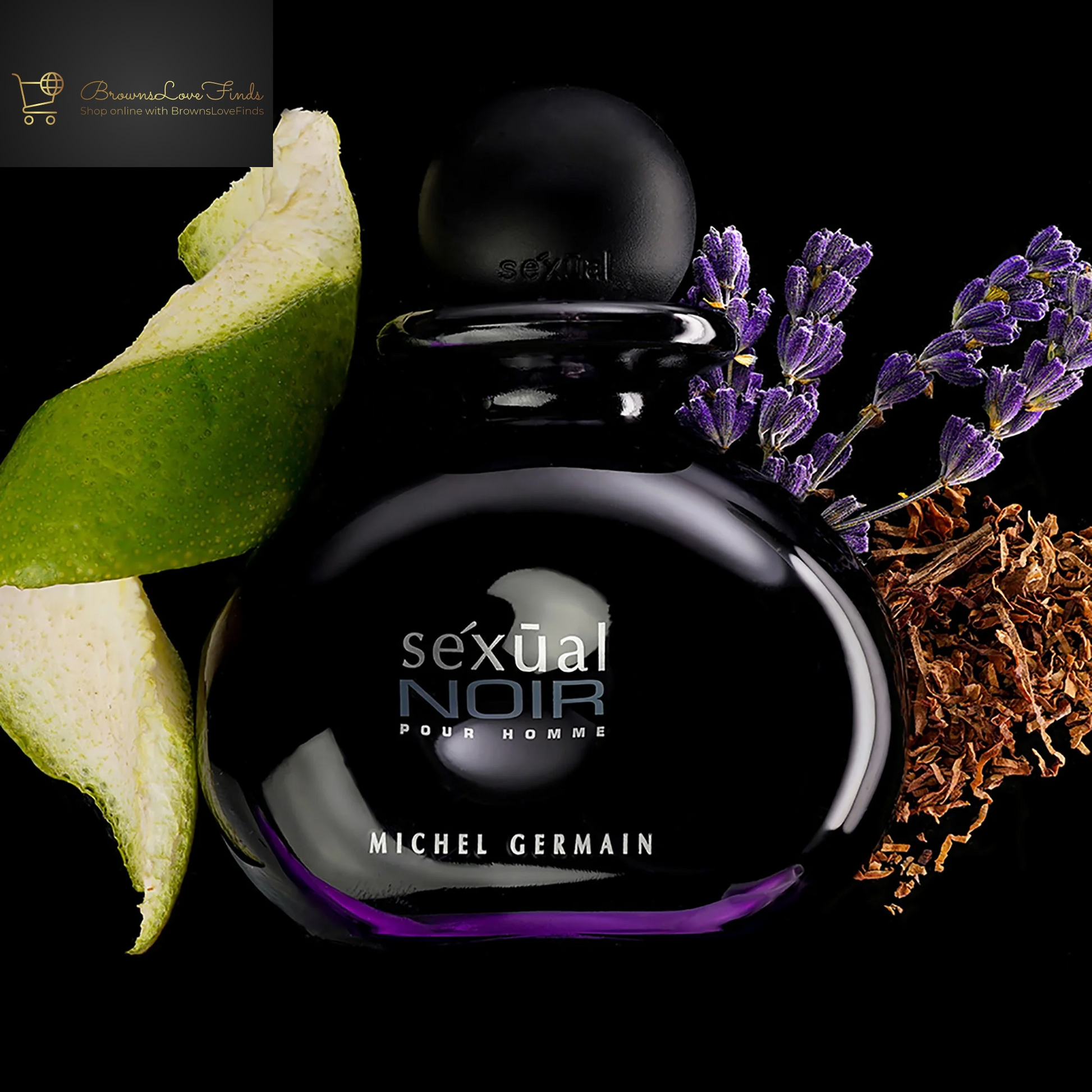 Michel Germain Sexual Noir Pour Homme, Cologne for Men, 4.2 Oz EDT Spray