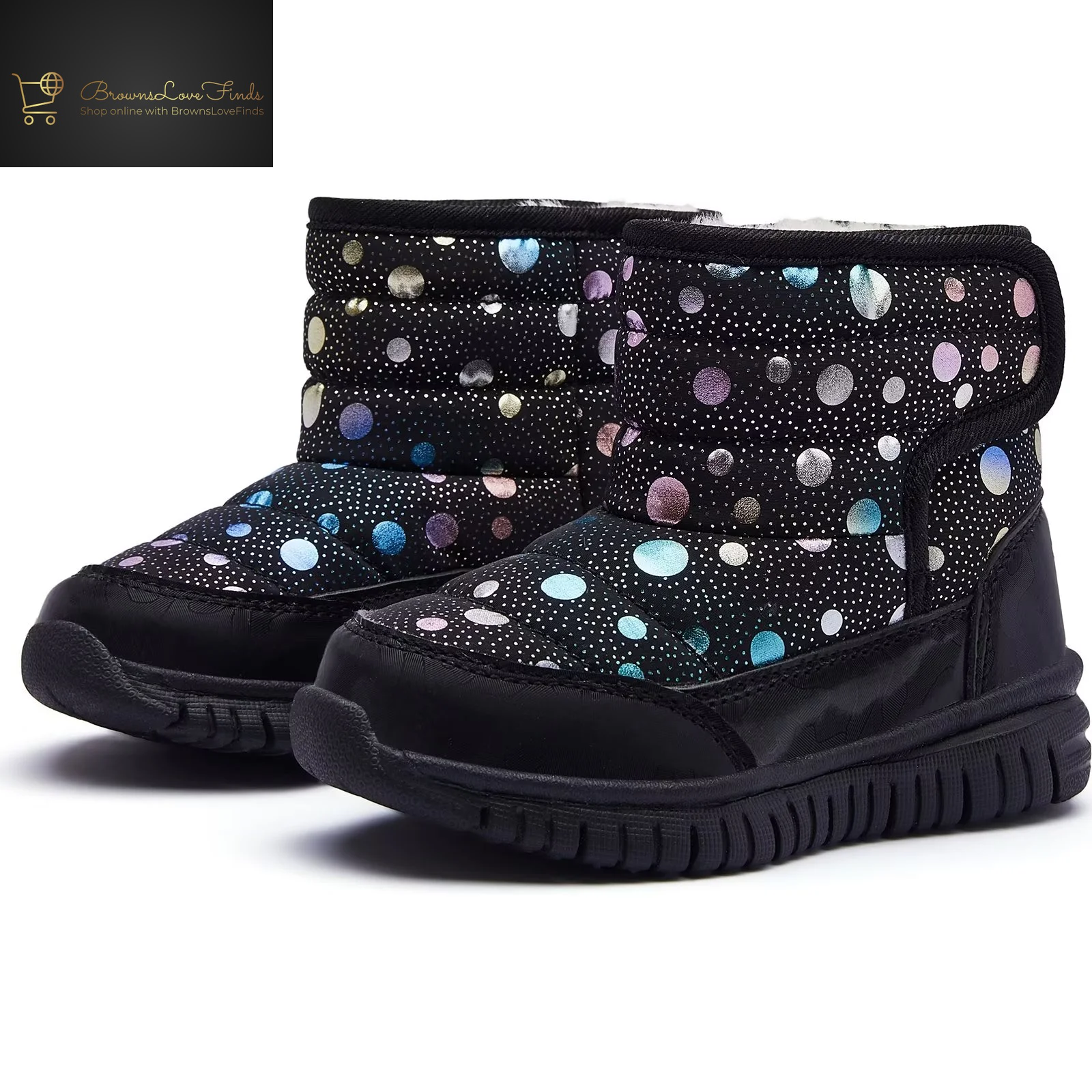 GUBARUN Boys Girls Toddler Snow Boots Waterproof Slip Resistant Outdoor Kids Winter Shoes