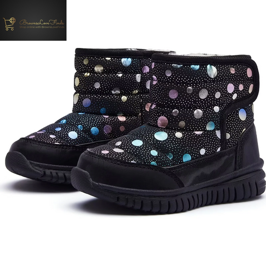 GUBARUN Boys Girls Toddler Snow Boots Waterproof Slip Resistant Outdoor Kids Winter Shoes