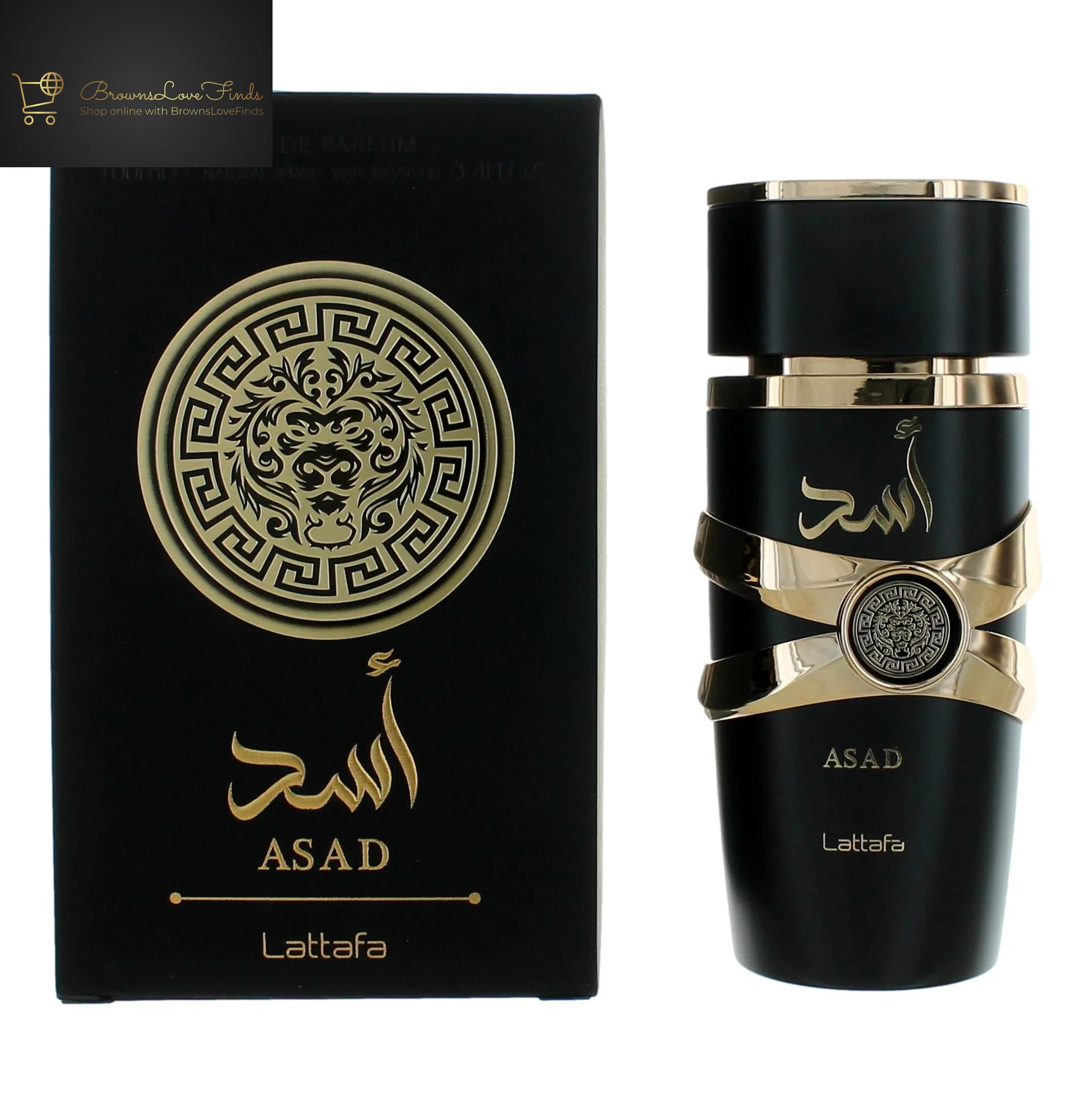 Lattafa Perfumes Asad for Unisex Eau De Parfum Spray, 3.4 Ounce 1PK