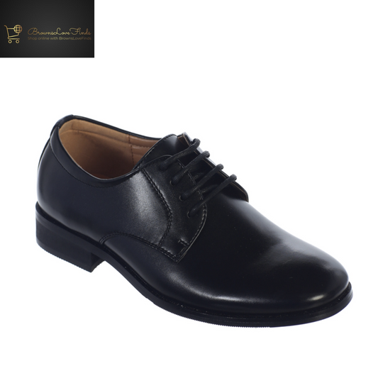 SALE - NEW Tip Top Boy'S Dress Shoe, Black/Matte Lace up - Communion Wedding