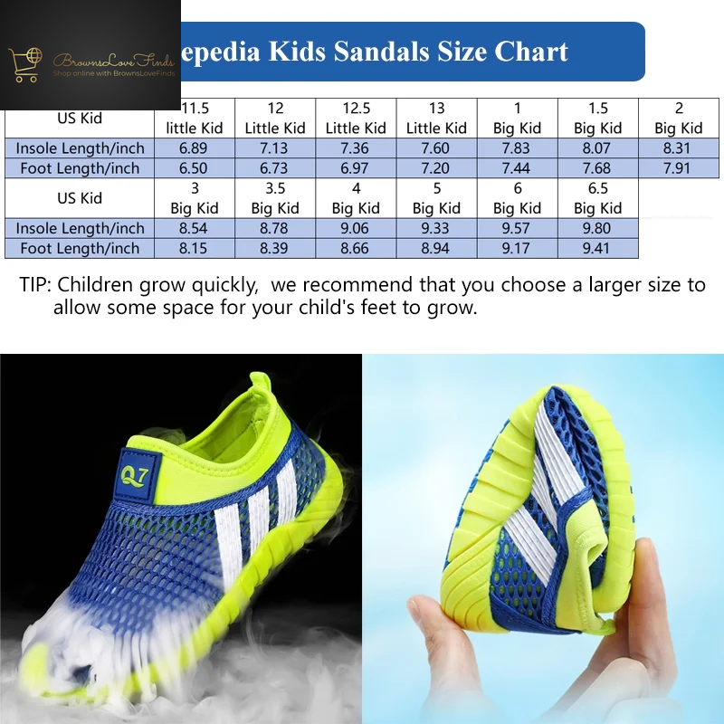 Stepedia Kids Sandals Boys Girls Beach Summer Breathable Water Shoes Outdoor & Indoor