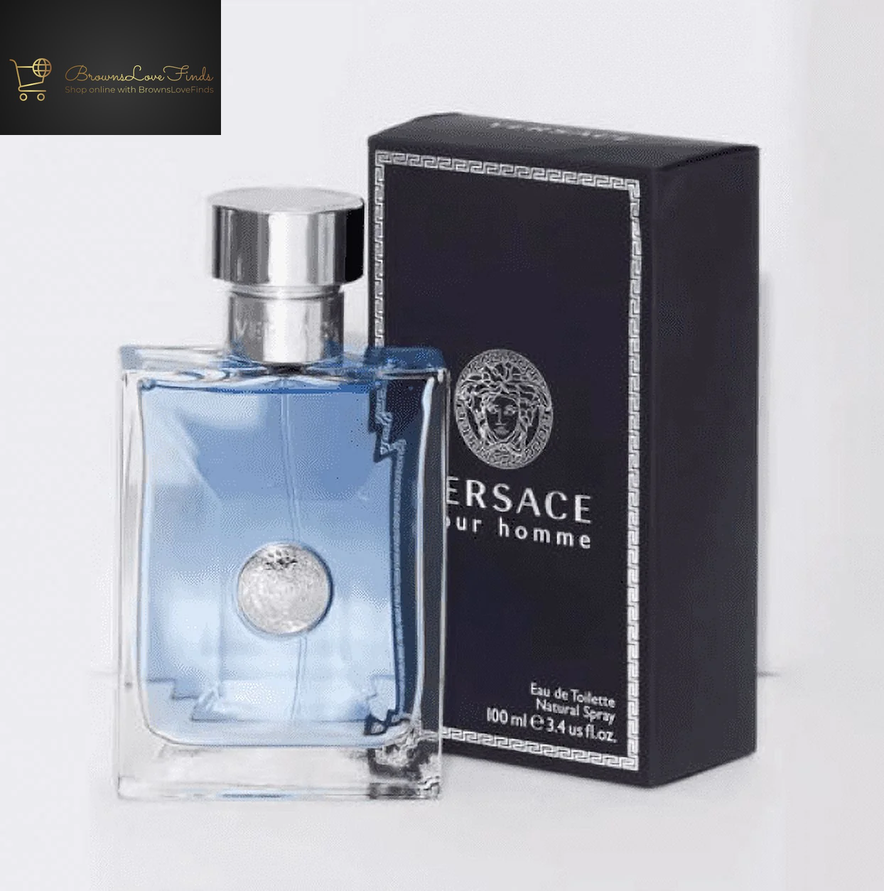 Versacepour Homme for Men 3.4 Oz Eau De Toilette Spray