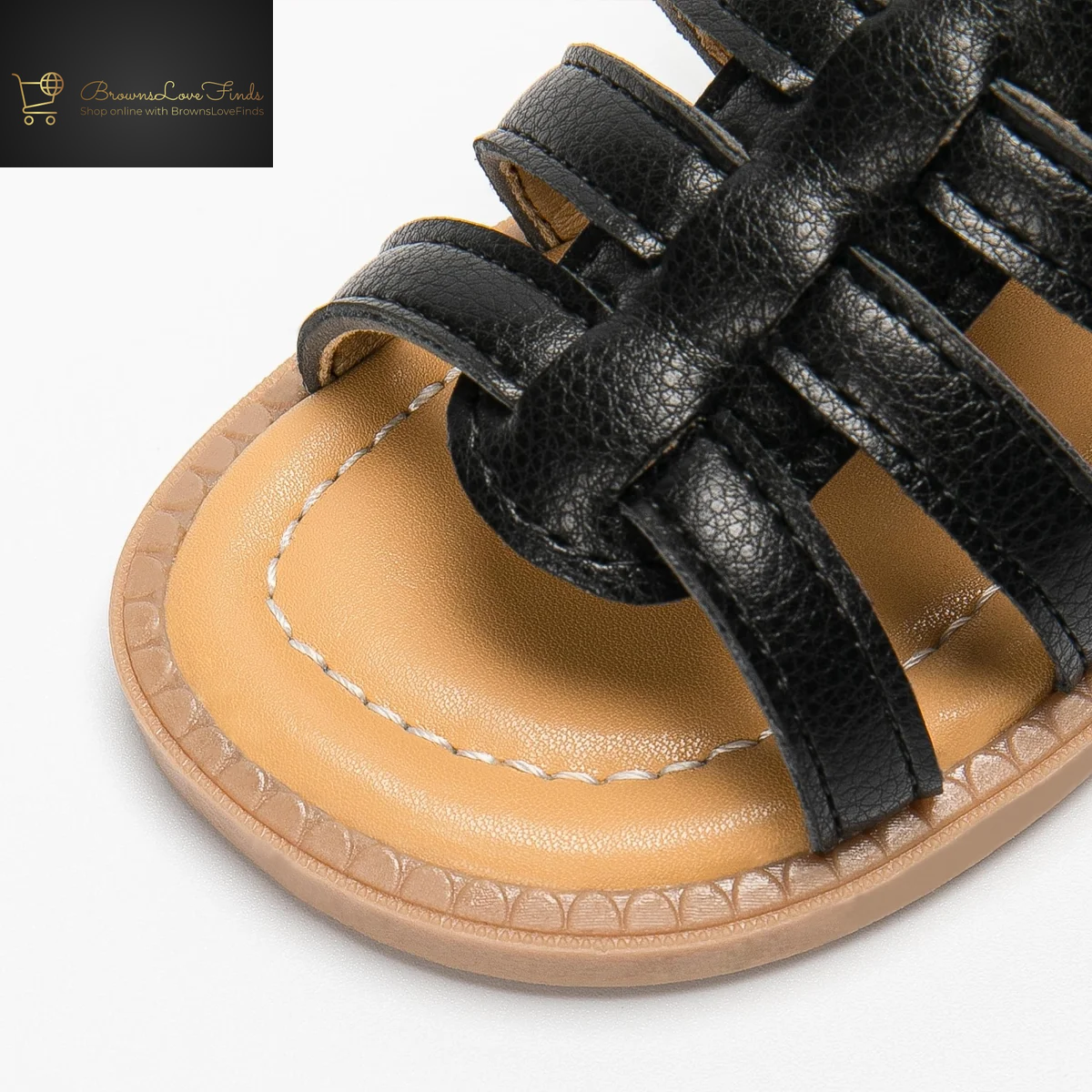 Hsdsbebe Toddler Girls Sandals Open Toe Summer PU Leather Shoes for Little Kids