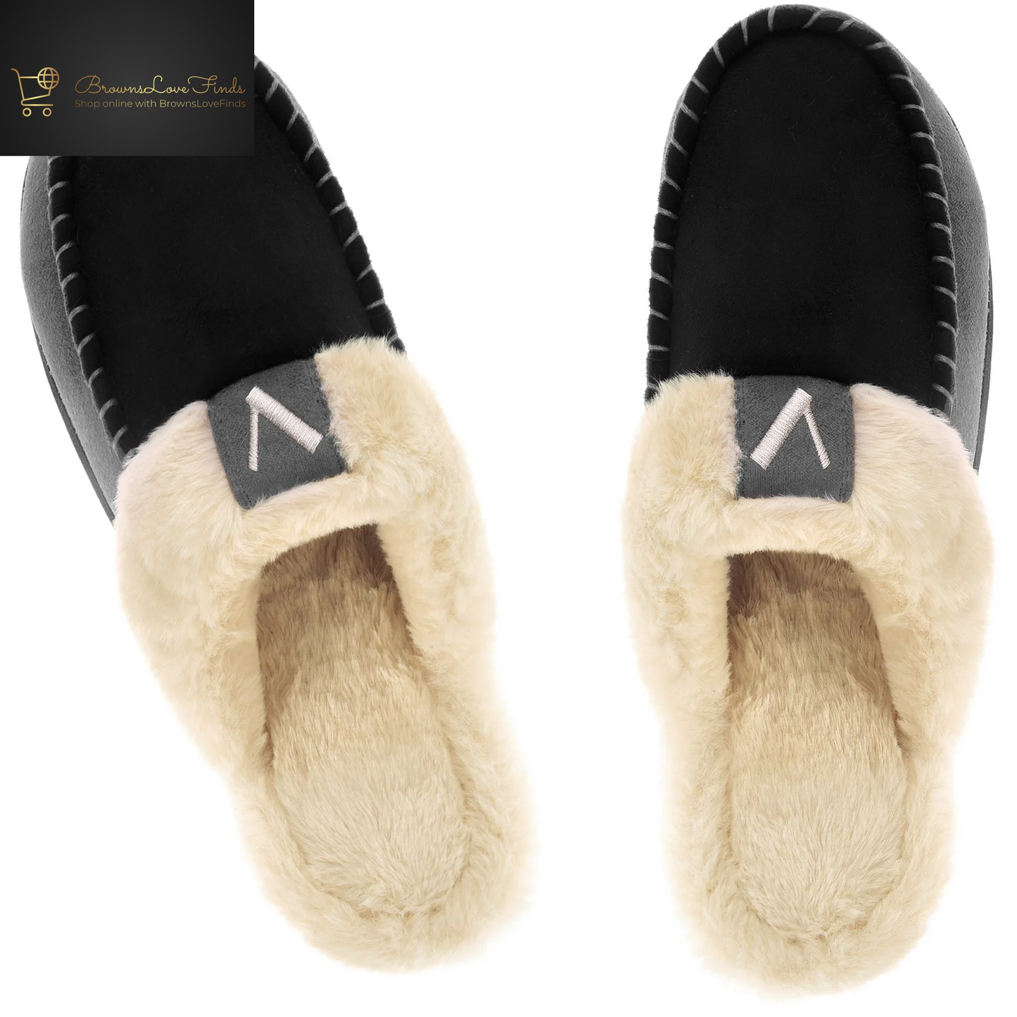 VONMAY Men'S Scuff Slippers Memory Foam Slip on Shoes Moccasin Style House Shoes Indoor Outdoor