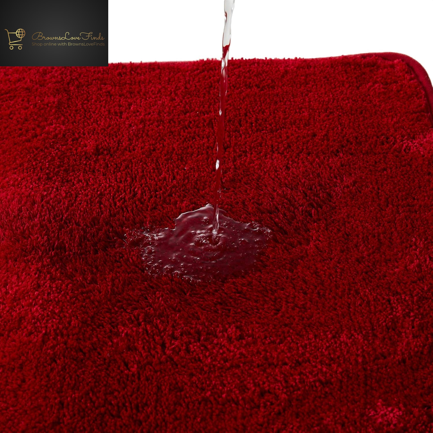 2 Piece Bathroom Rugs and Mats Sets, Soft Bath Mats for Bathroom with Non-Slip Backing, Machine Washable Microfiber Absorbent Bath Rugs (16''X24'' plus 20''X32'',Red)...