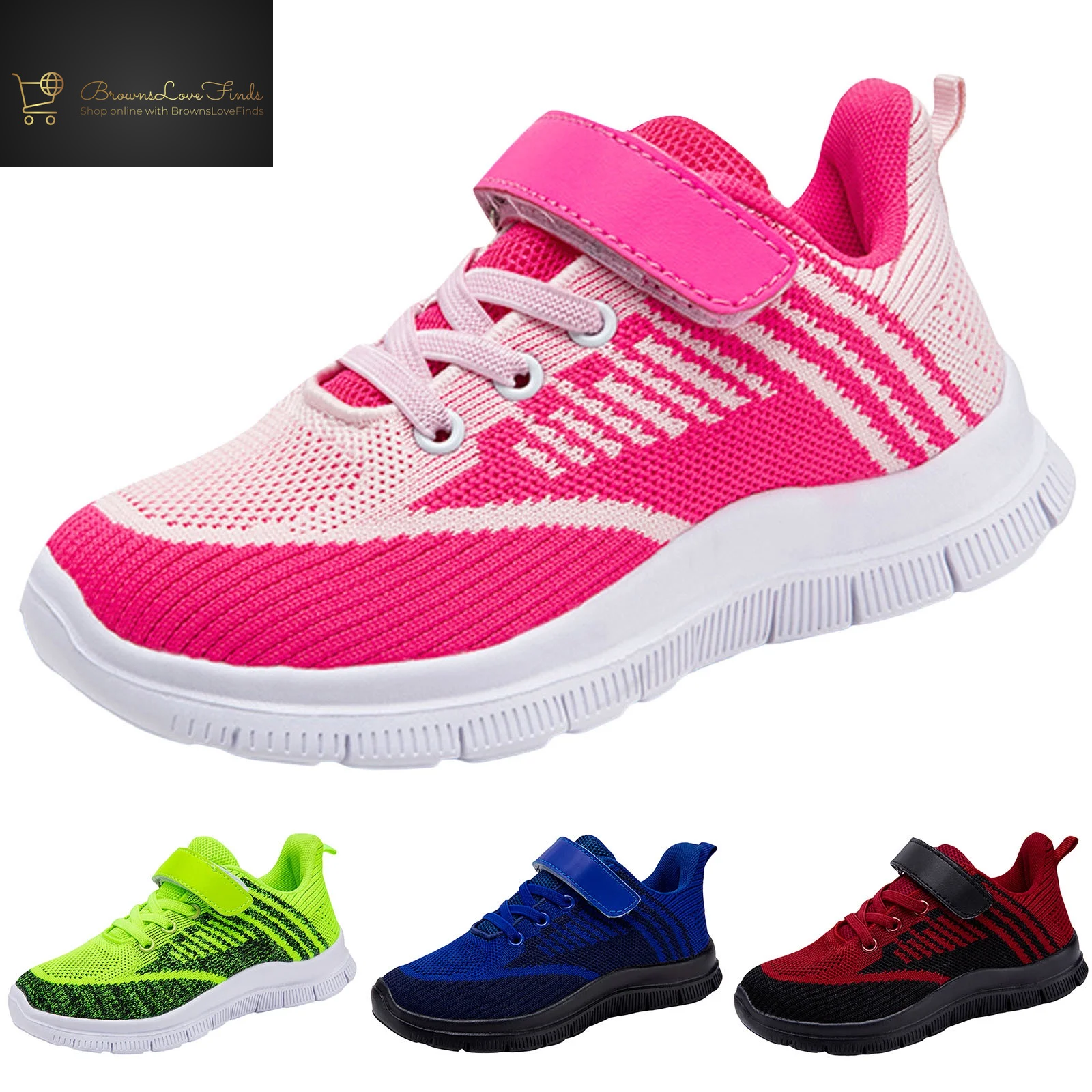 Akiihool Boys' Sneakers Boys Girls Tennis Shoes Kids Lightweight Walking Shoes Fashion Sneakers for Boys and Girls (Green,7.5)
